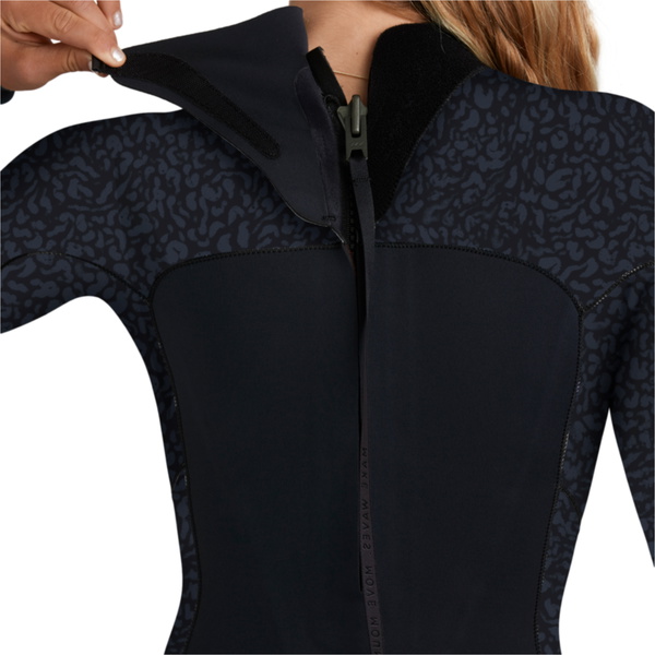 2026 Roxy Womens Swell Natural 4/3mm Back Zip Wetsuit 26BW213512 - Animal Print